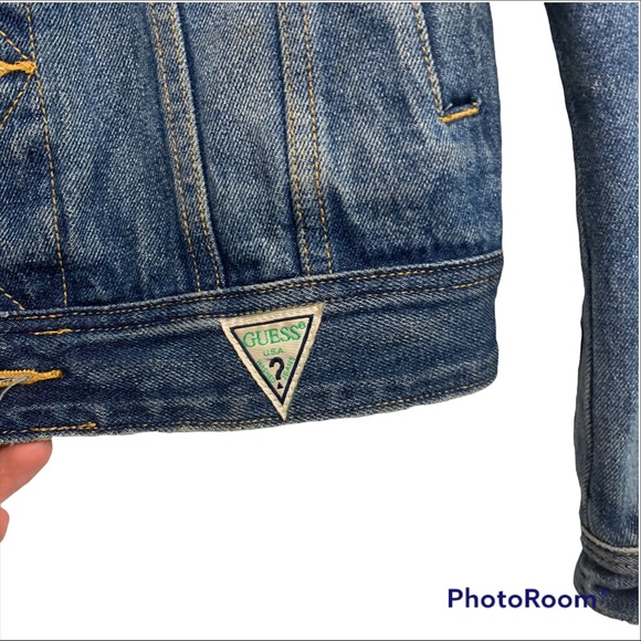 Guess Dillon Embroidered Flags Jacket Size Small - Picture 4 of 8